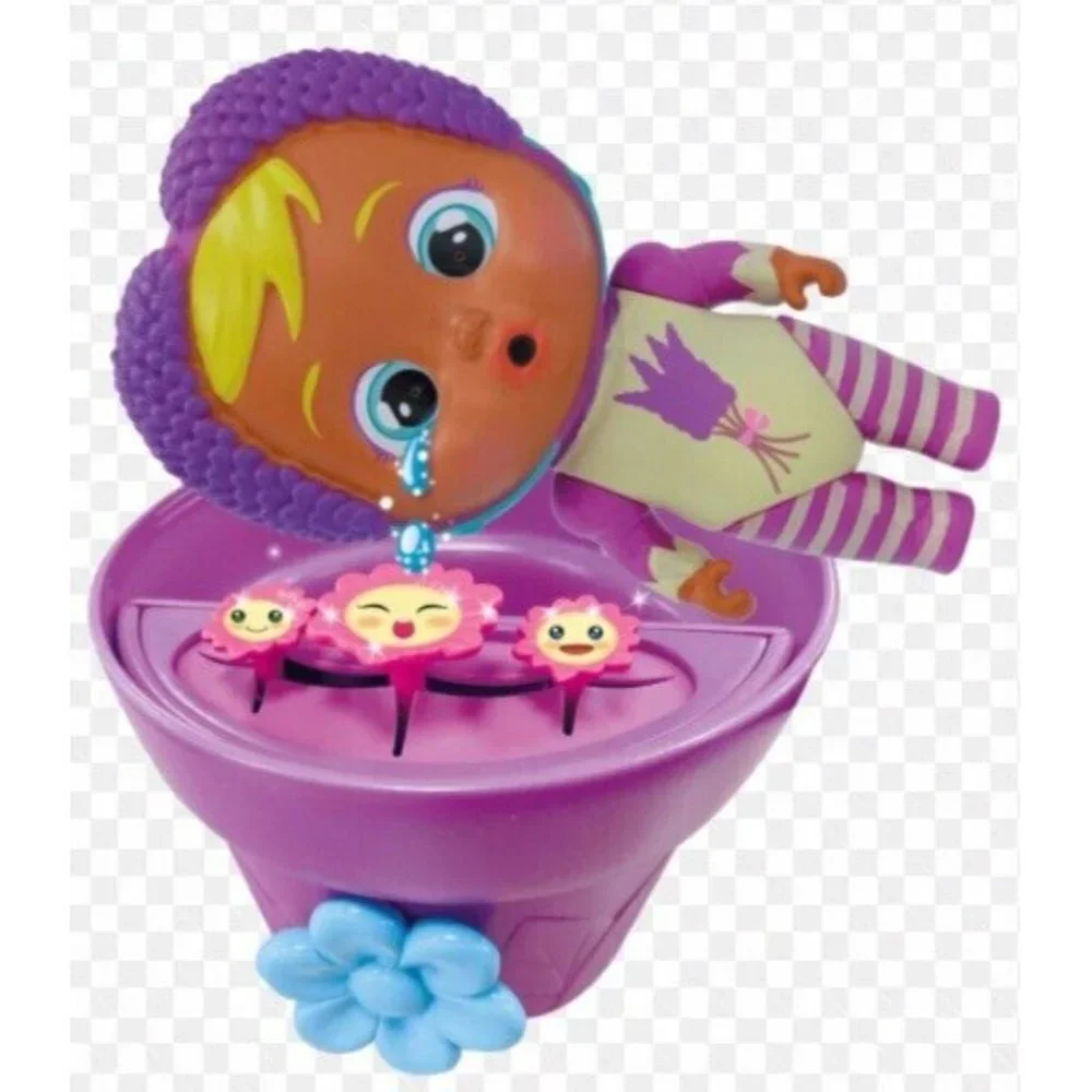 Cry Babies Violet Happy Flowers Magic Tears 5" Doll New Open Stock - Picture 4 of 15